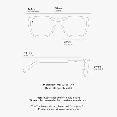 The Brooks Sunglasses - Semi Matte Black