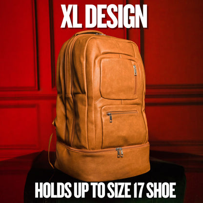 Brown Leather Patented Carry-on Bag (XL Design)