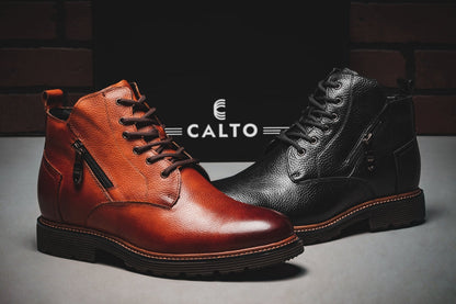Y42071 - 2.8 Inches Taller (Black) - Dressy Casual Men's Boots