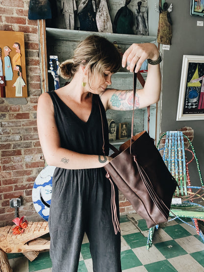 Knotty Tassel Tote Bag