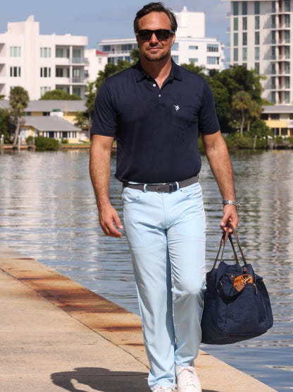 Men's Charleston Classic Cotton Polo. Navy