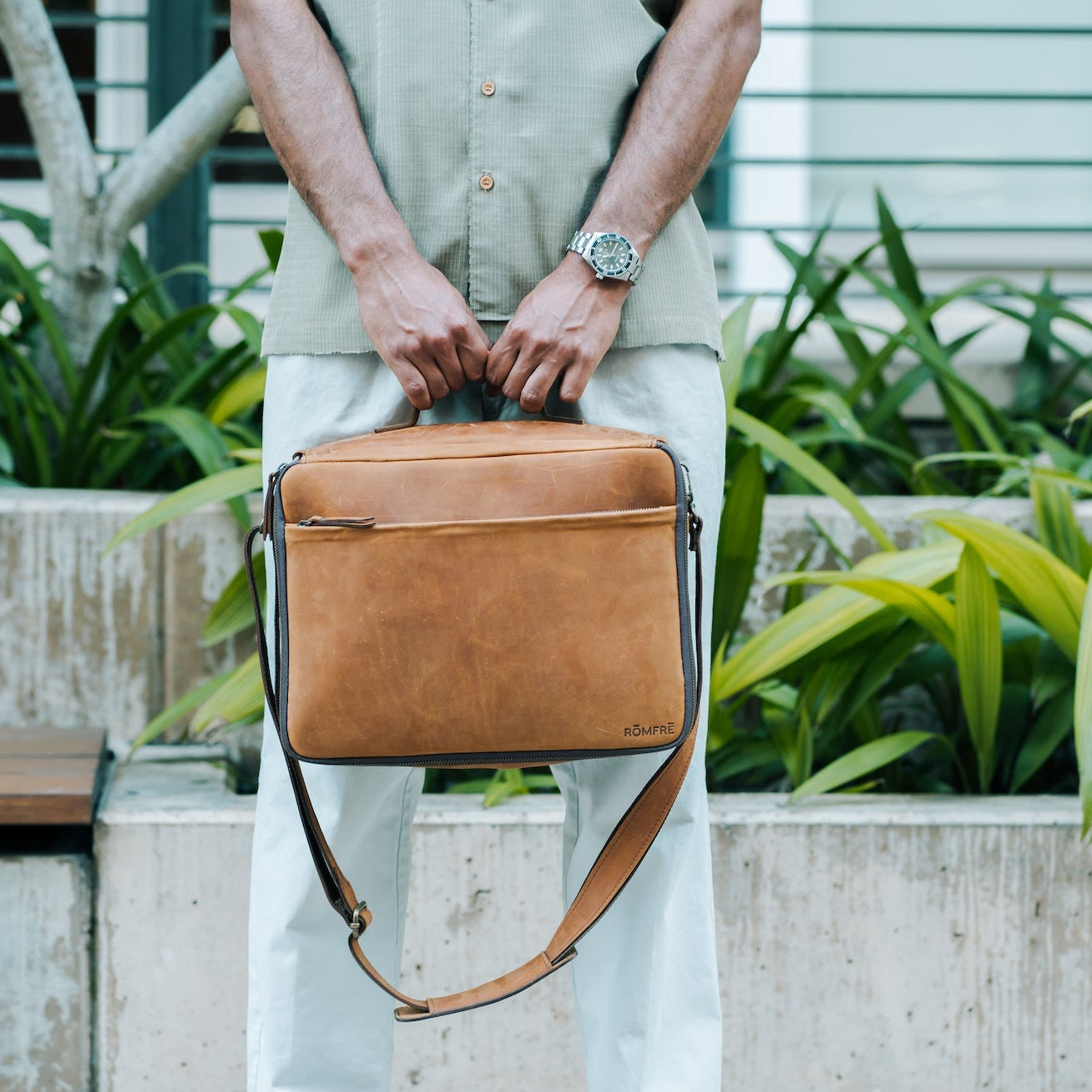 Leather CPAP Travel Briefcase