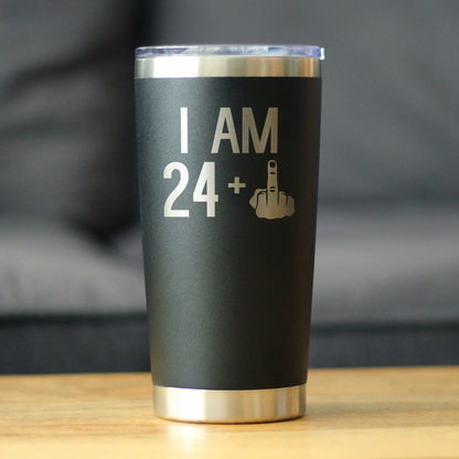 24 + 1 Middle Finger - 20 oz Coffee Tumbler