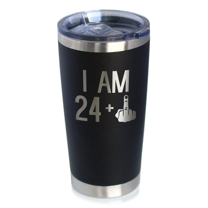 24 + 1 Middle Finger - 20 oz Coffee Tumbler