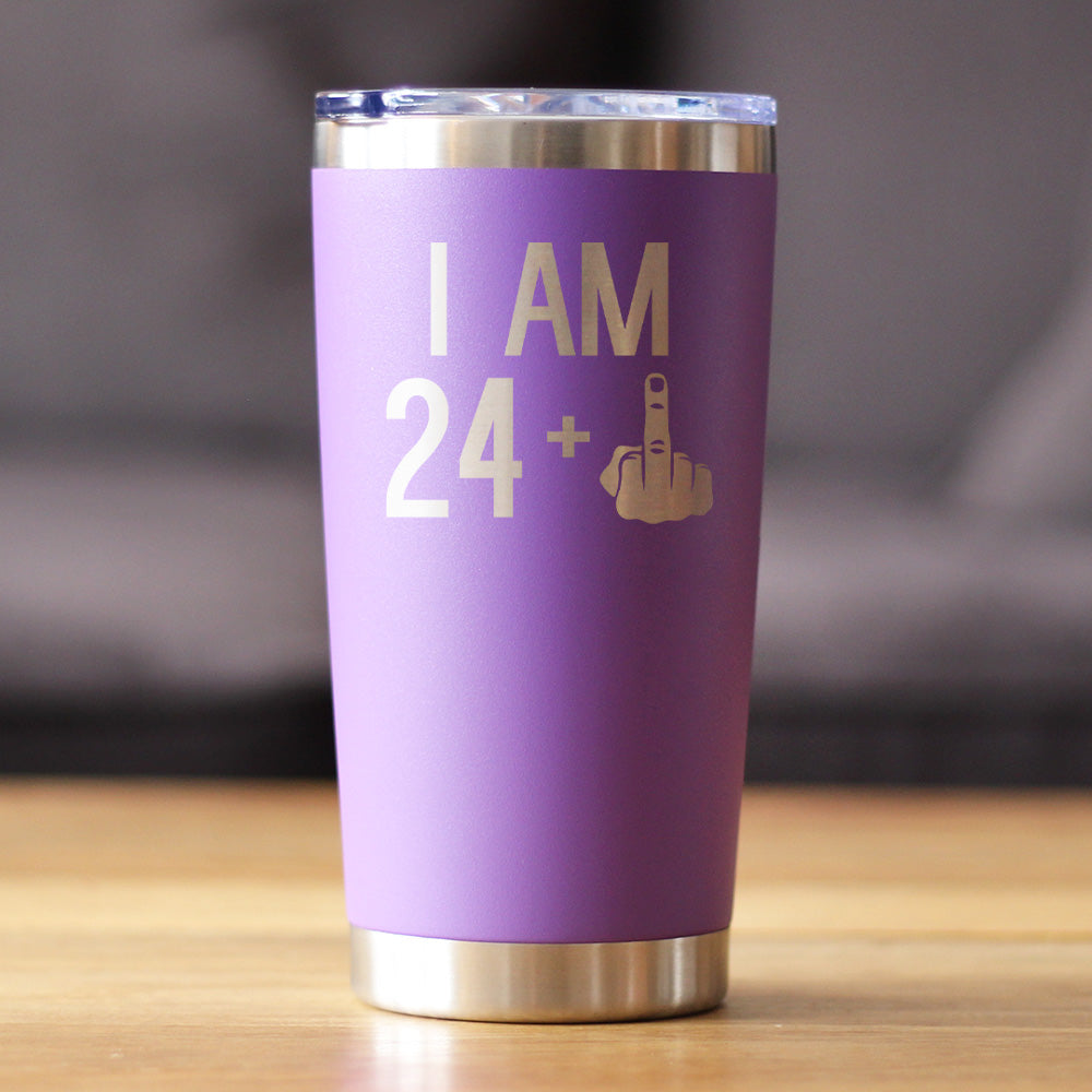 24 + 1 Middle Finger - 20 oz Coffee Tumbler