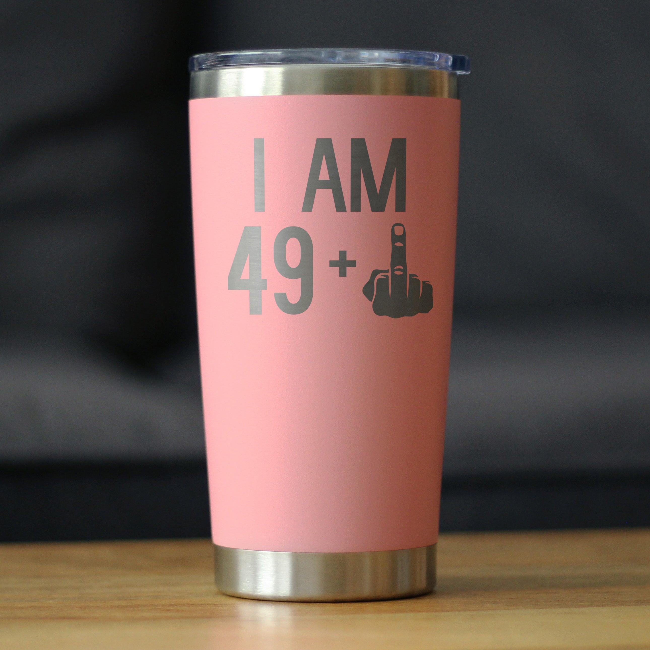 49 + 1 Middle Finger - 20 oz Coffee Tumbler