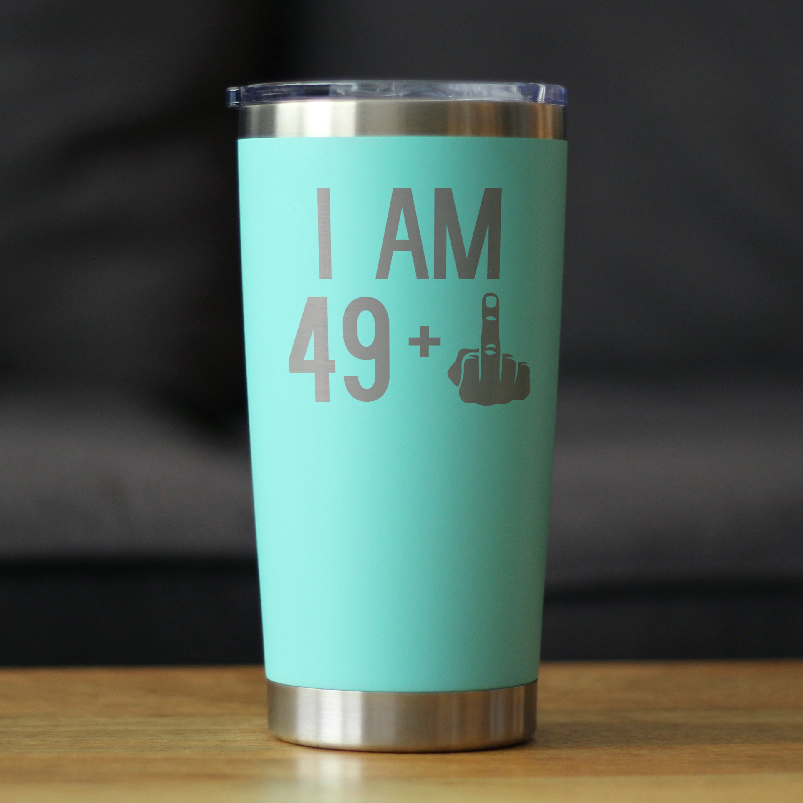 49 + 1 Middle Finger - 20 oz Coffee Tumbler