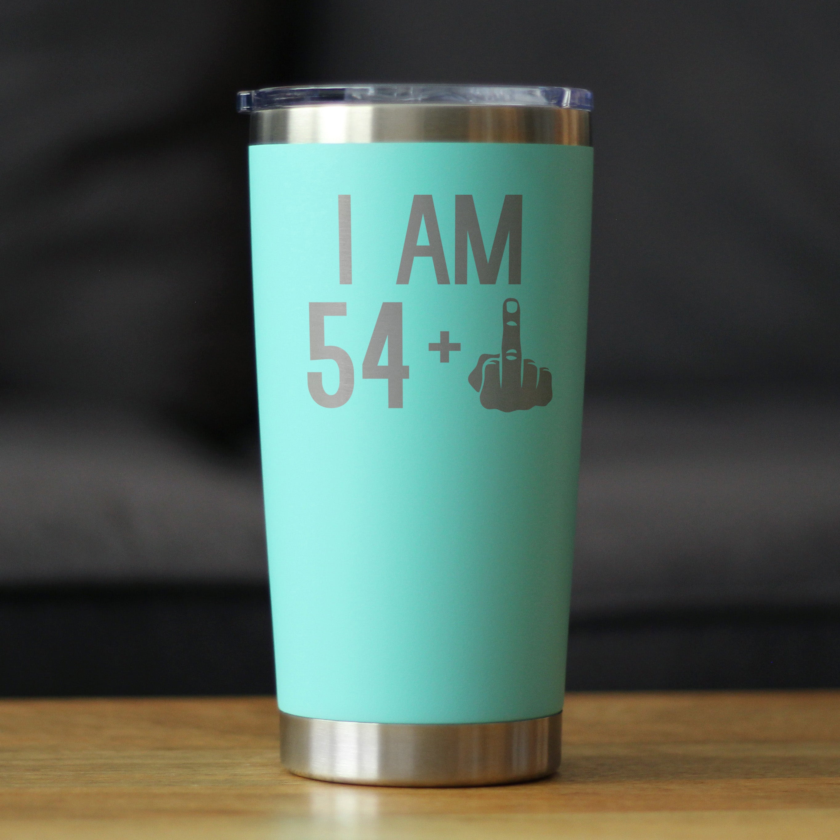 54 + 1 Middle Finger - 20 oz Coffee Tumbler