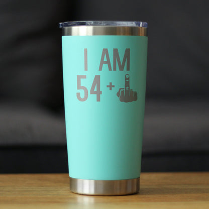 54 + 1 Middle Finger - 20 oz Coffee Tumbler