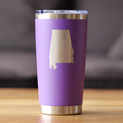 Alabama State Outline - 20 oz Coffee Tumbler