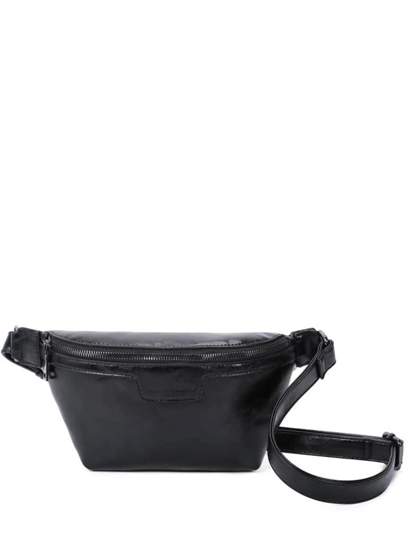 Terry Real Leather Summer Waist Bag Black