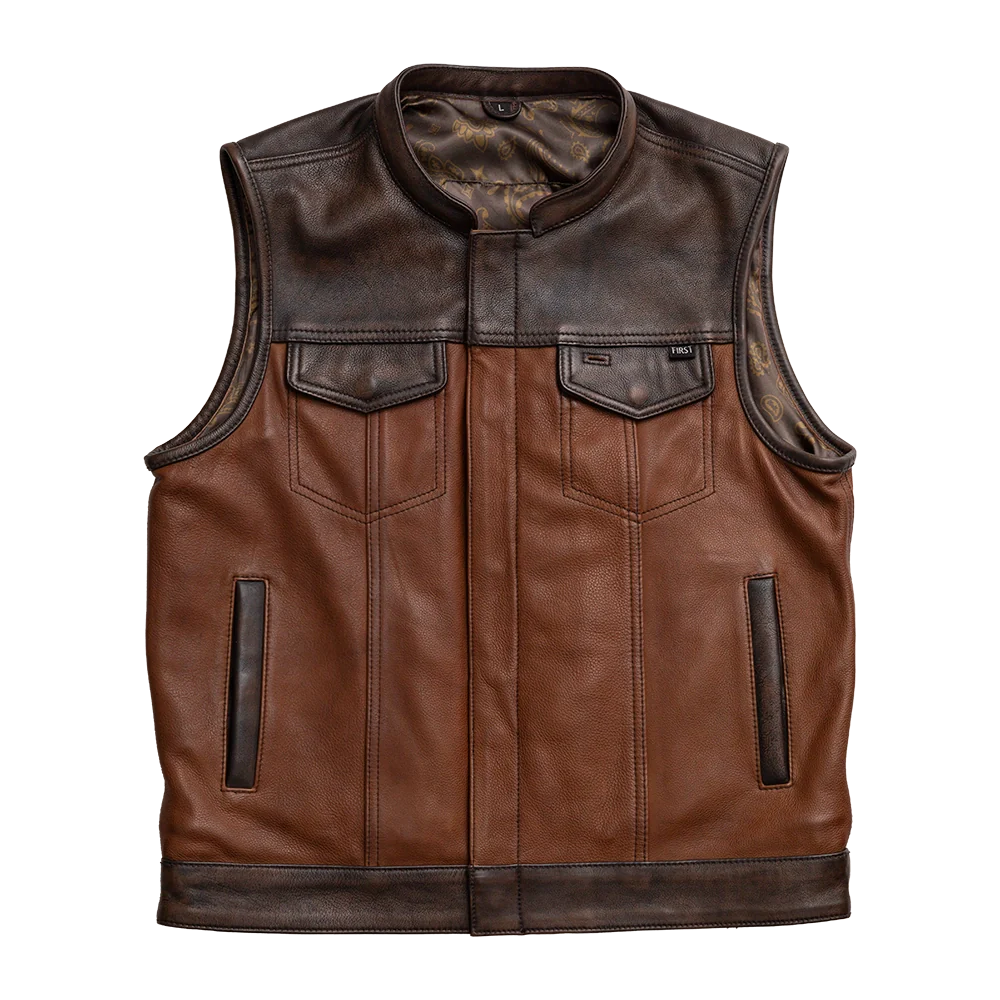 Gunner Men's Leather Motorcycle Vest (Limited Edition)