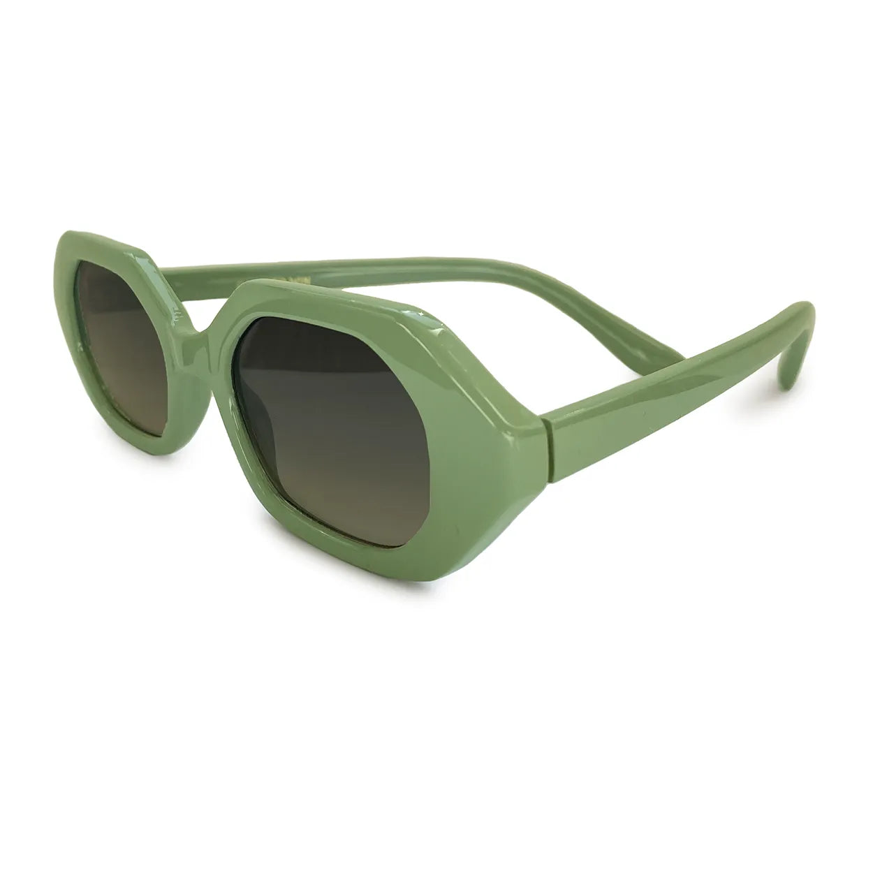 Geometric Unisex Sunglasses - Green