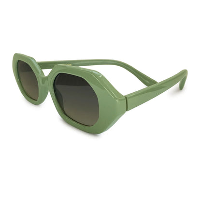 Geometric Unisex Sunglasses - Green