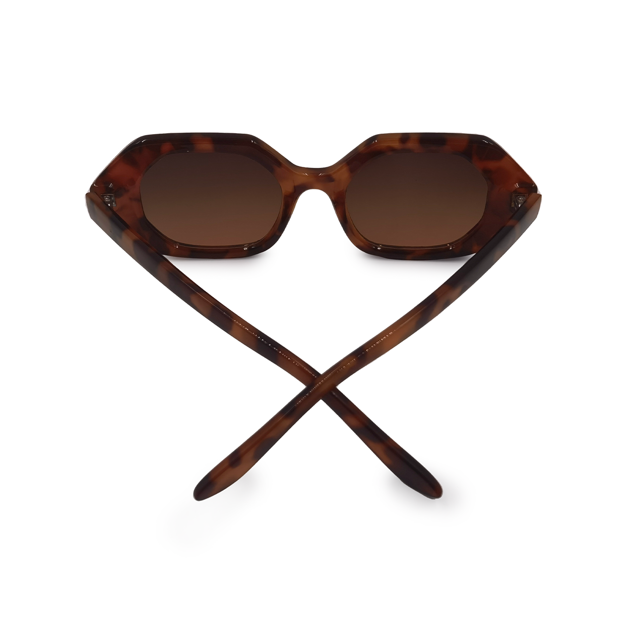 Geometric Unisex Sunglasses - Tortoise