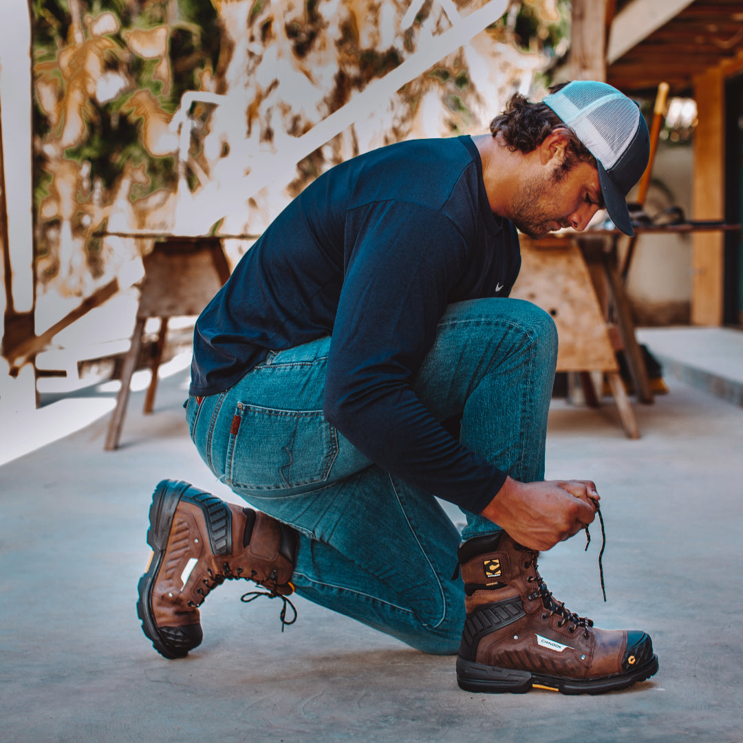 Scorpion 9” Composite Toe Men's Waterproof Work Boot – Brown