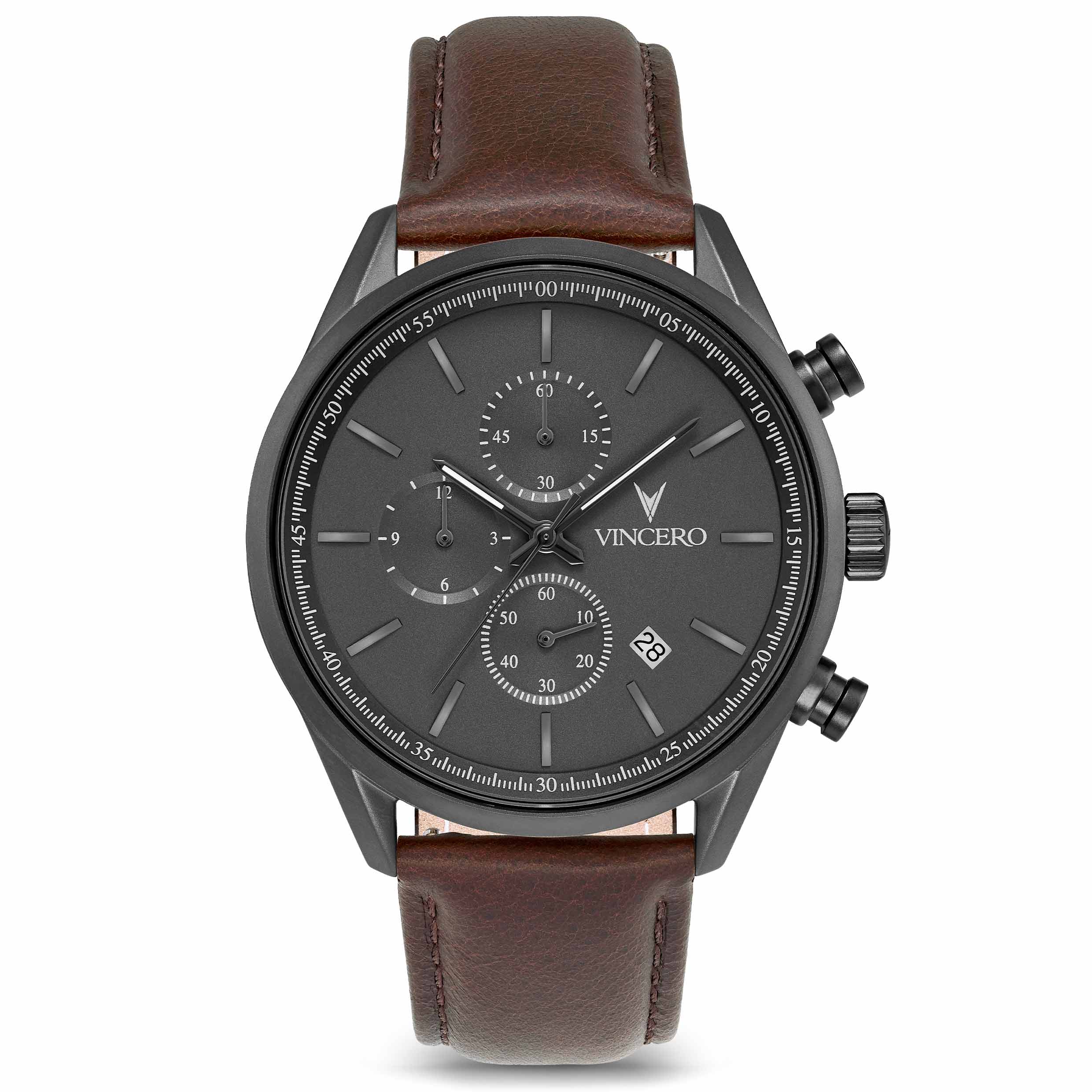 The Chrono S2 40mm - Gunmetal/Walnut Men's