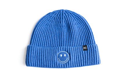 Cozy Smiley Face Knit Beanie