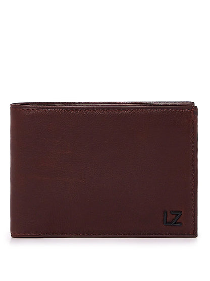 Coffee Leather Slim Wallet