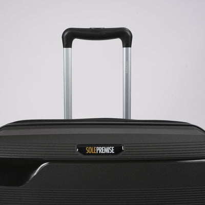 28-inch Black Hardcase Roller Luggage with 360° Wheels & TSA Lock