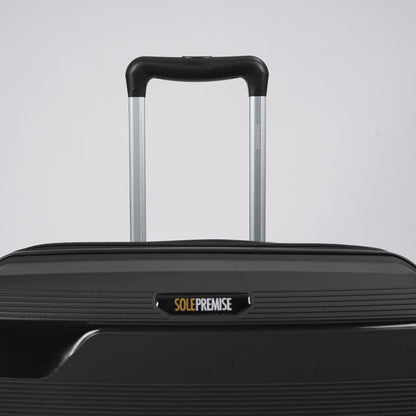 28-inch Black Hardcase Roller Luggage with 360° Wheels & TSA Lock