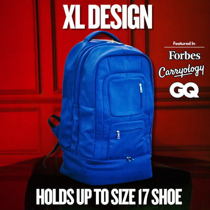 Royal Blue Leather Carryon Bag (XL Design) *Holds Size 17 (Only 150 Made)