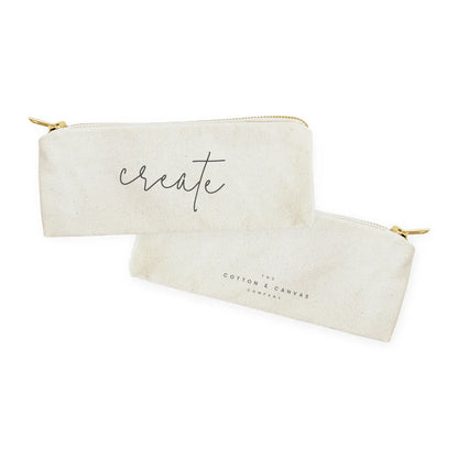 Create Cotton Canvas Pencil Case and Travel Pouch