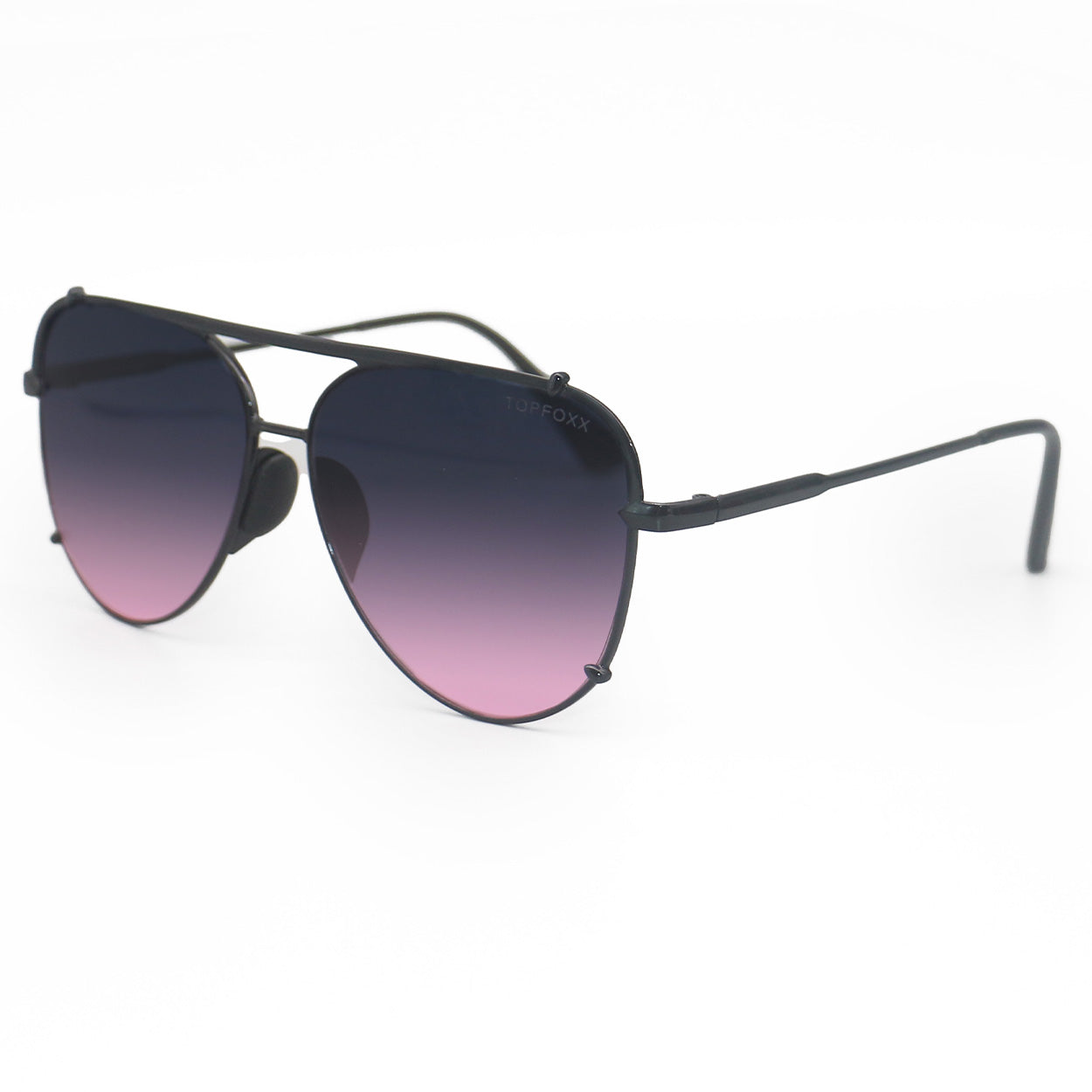 Cristina - Tangle Free - Faded Purple & Pink Aviator Sunglasses