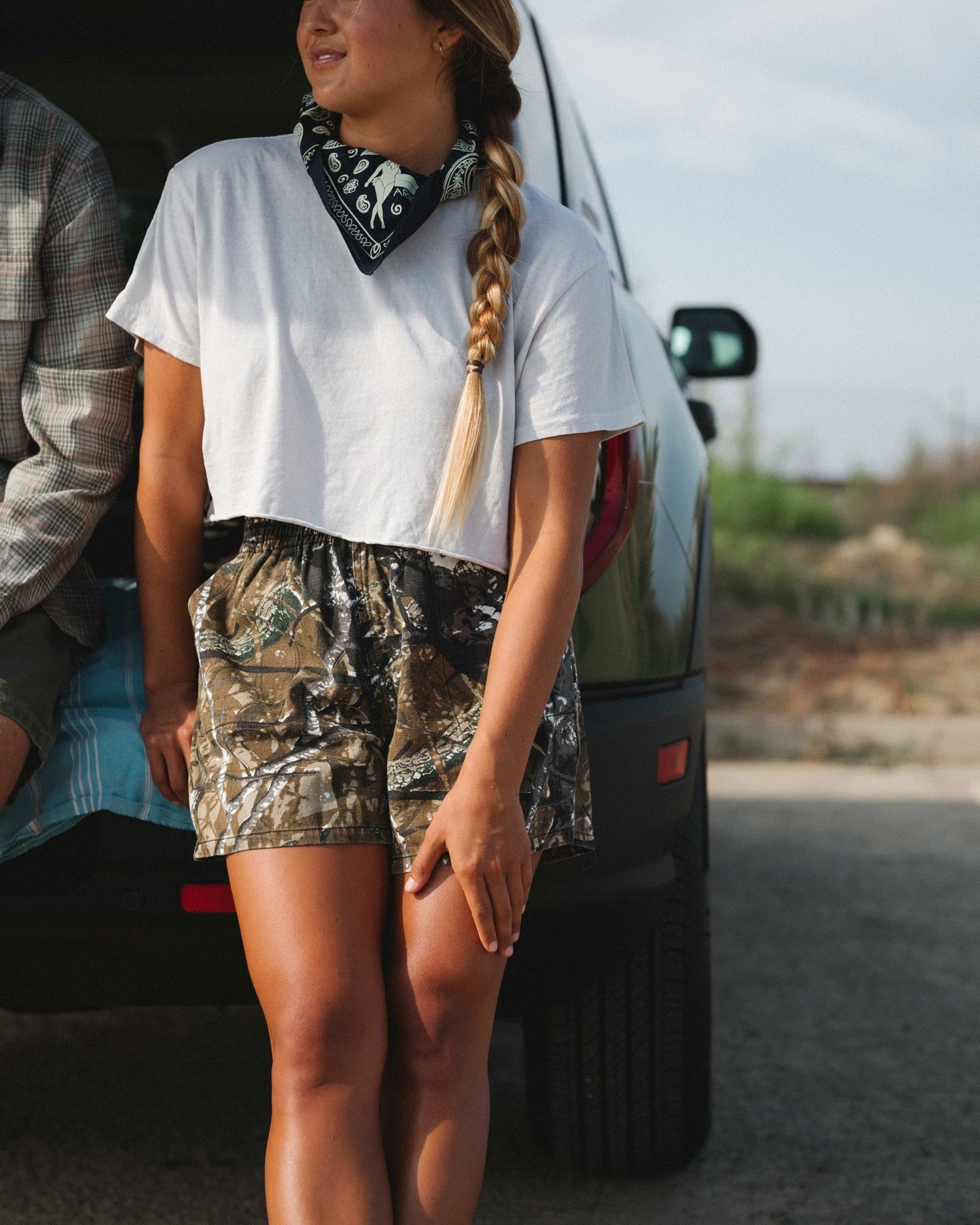 Camo Day Shorts – Elastic Waist & Utility Pockets