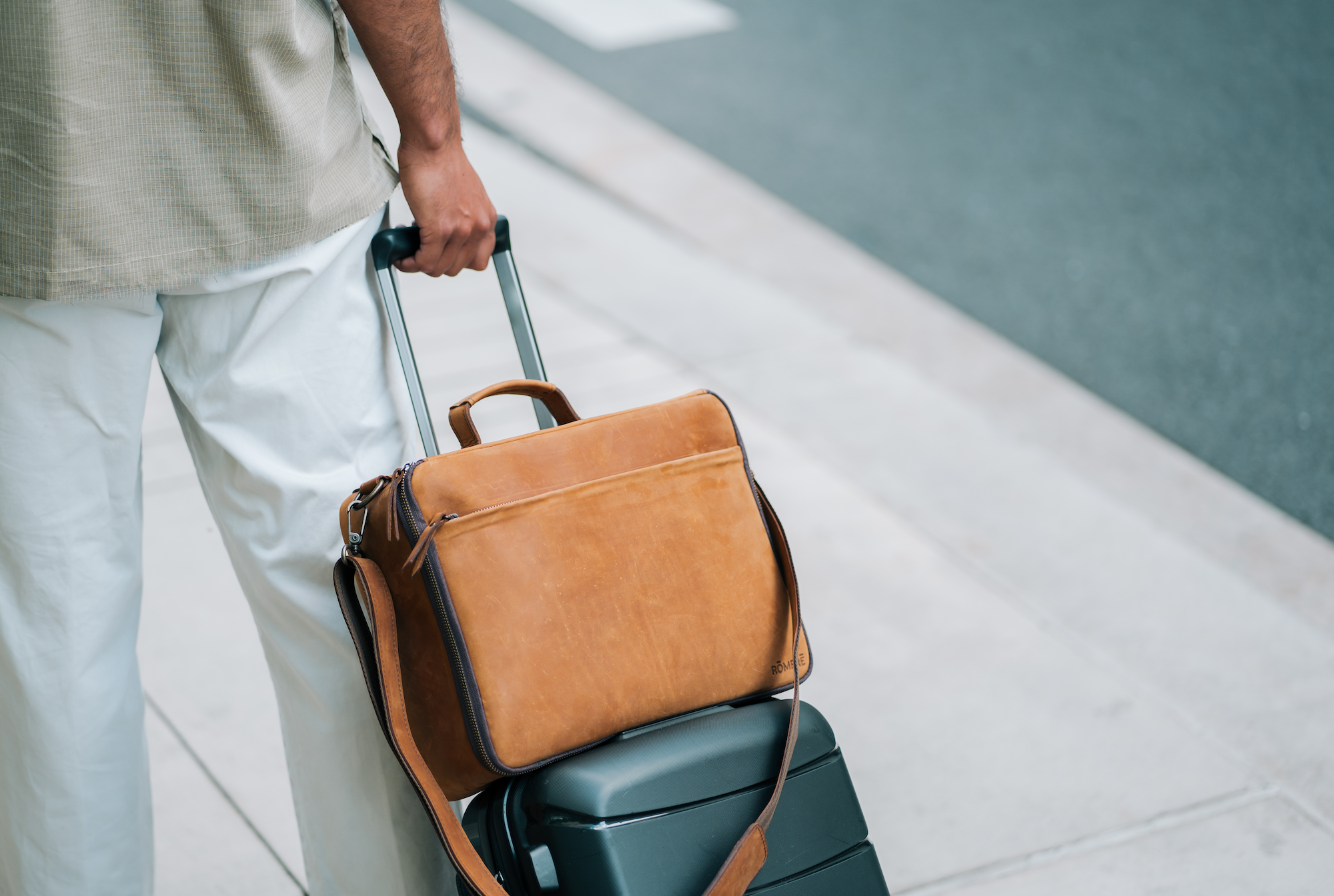 Leather CPAP Travel Briefcase