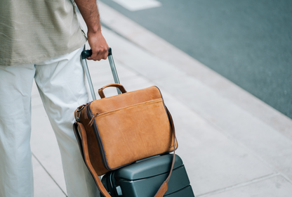 Leather CPAP Travel Briefcase