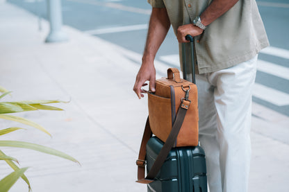 Leather CPAP Travel Briefcase