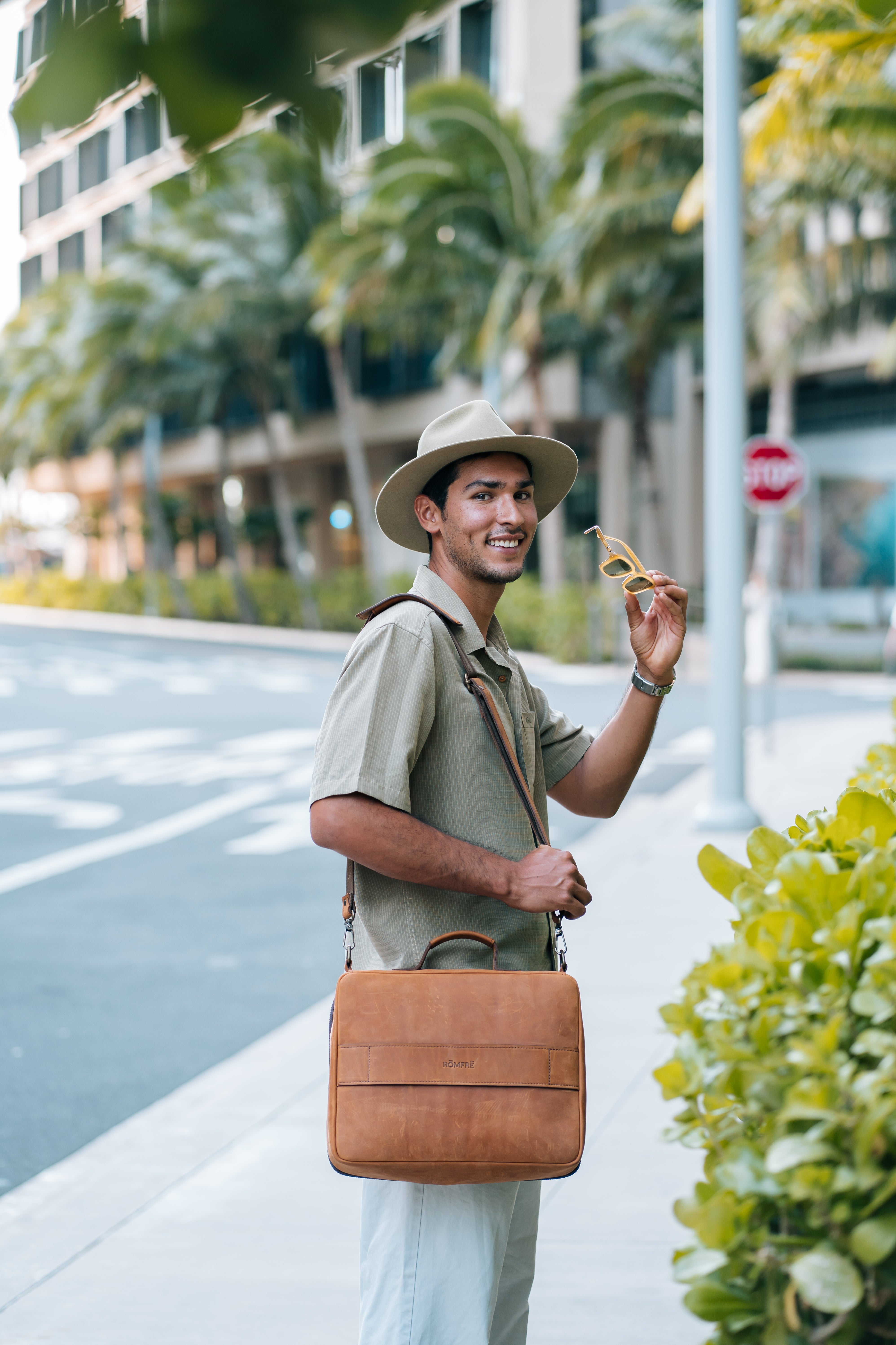 Leather CPAP Travel Briefcase