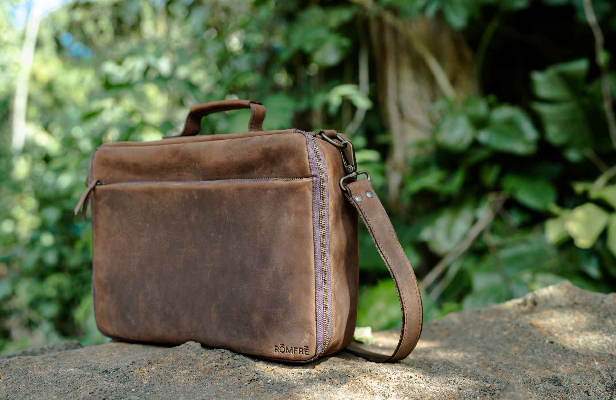 Leather CPAP Travel Briefcase