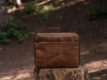 Leather CPAP Travel Briefcase