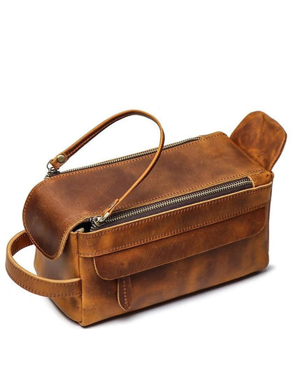 Dado Leather Dopp Kit | Handmade Leather Toiletry Bag