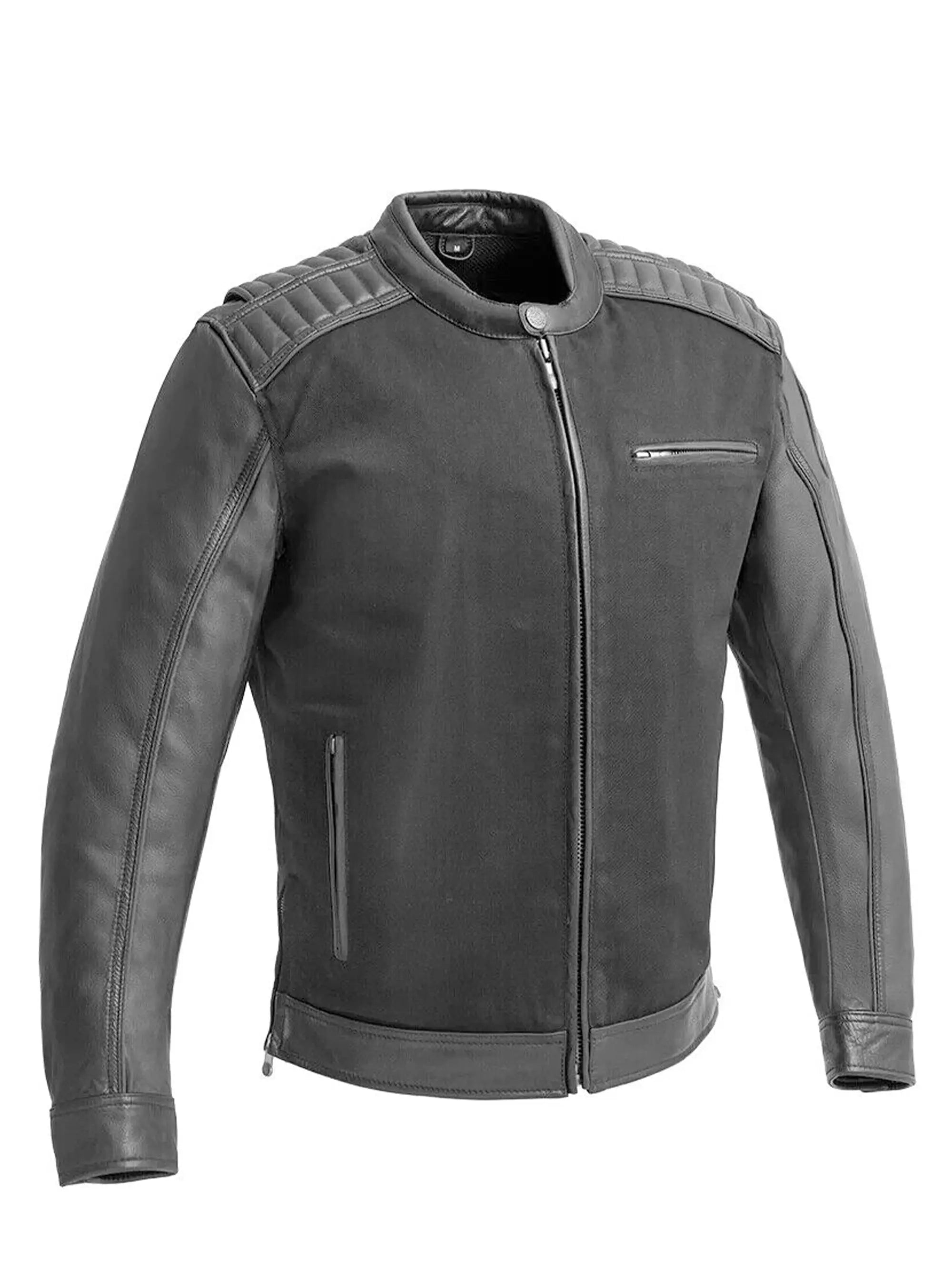 Daredevil Men's Motorcycle Twill/Leather Jacket