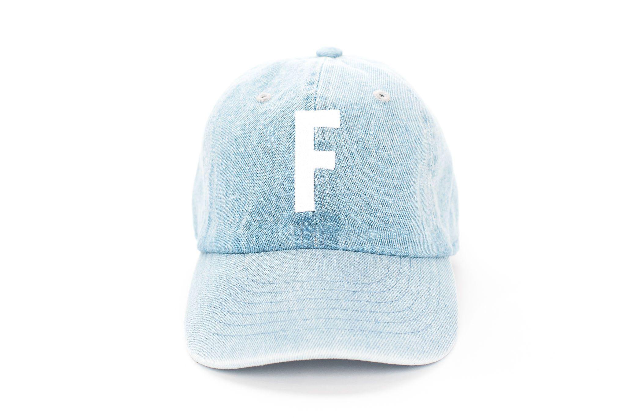 Denim Letter Baseball Hat