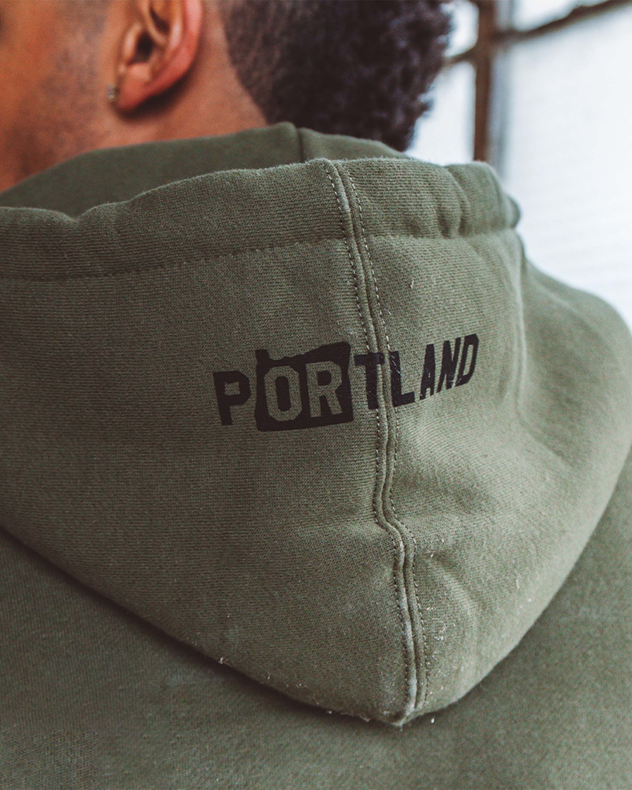 Soft-Blend "P" Hoodie - Olive