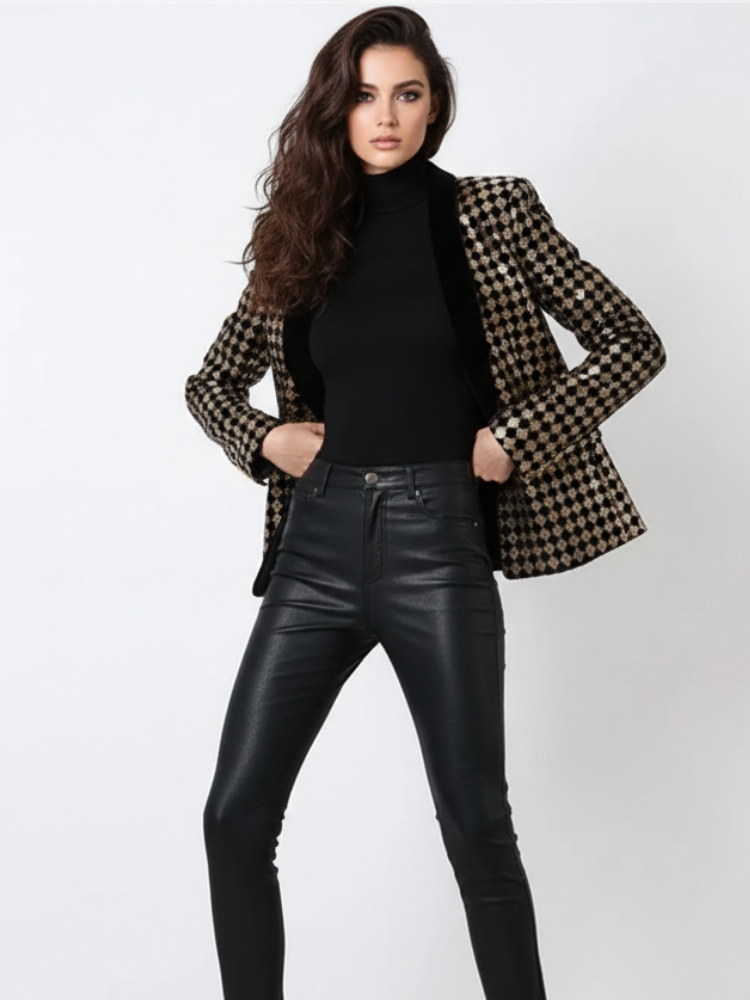 Diamond Inlay Blazer, Wall Street | Women - BYMANYC ® New York