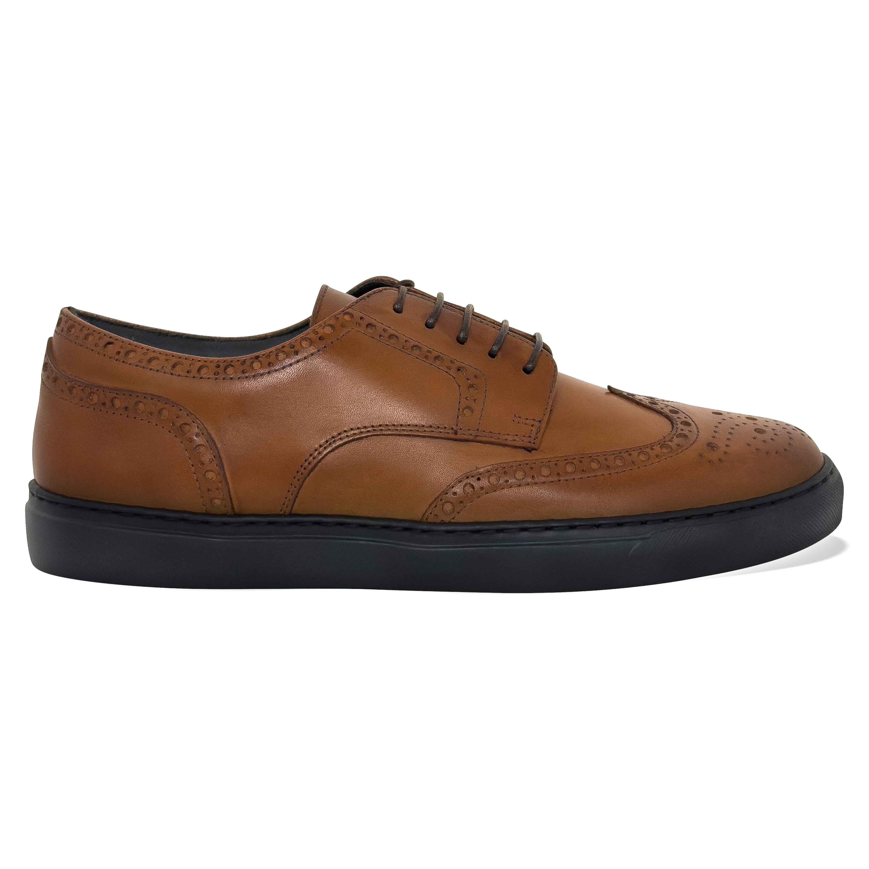 Men's Don Giovanni Wingtips - Cognac Sneakers