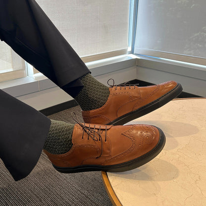 Men's Don Giovanni Wingtips - Cognac Sneakers