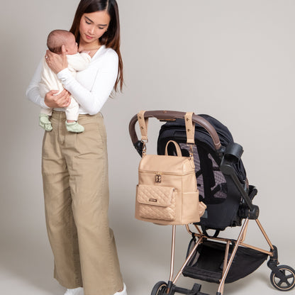 Petit Monaco Backpack Diaper Bag | Latte