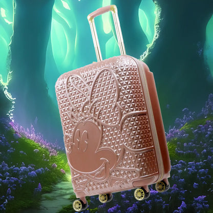 Disney Minnie Mouse FŪL 25" Luggage Spinner Rose Gold