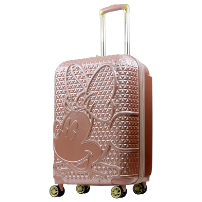 Disney Minnie Mouse FŪL 25" Luggage Spinner Rose Gold