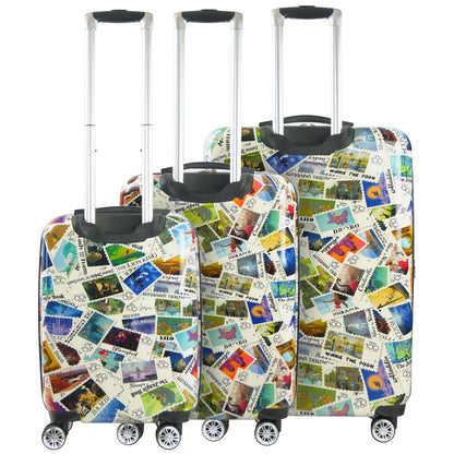 Disney Stamps 3pc Hard-sided Spinner Luggage Set