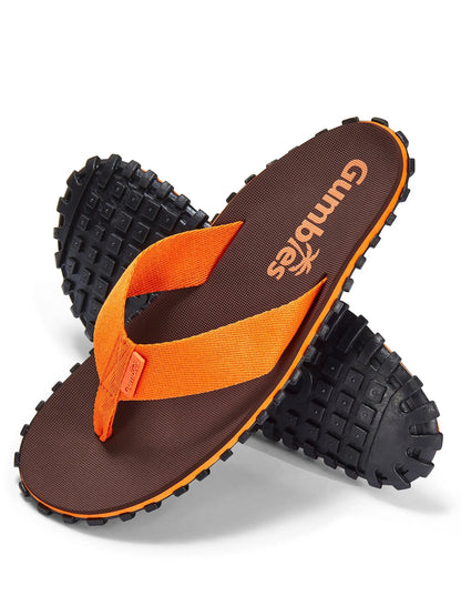 Duckbill Flip-Flops - Men's - Brown & Orange