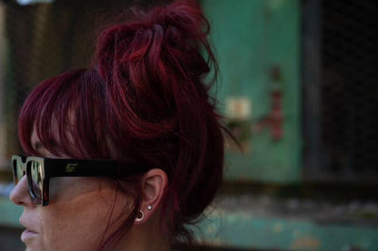 Lux Shades. Matte black/Tortoise Fade. Polarized