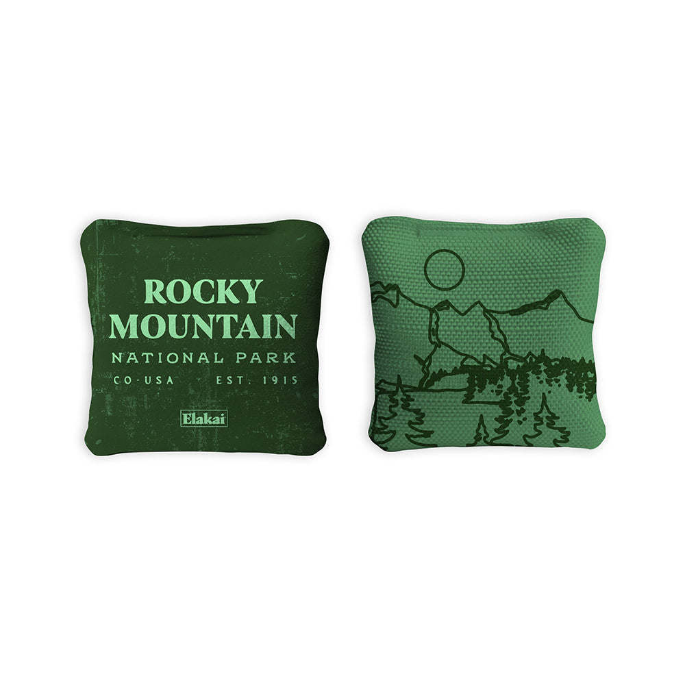 National Parks Rocky Mountain Travel-Size Cornhole Bags