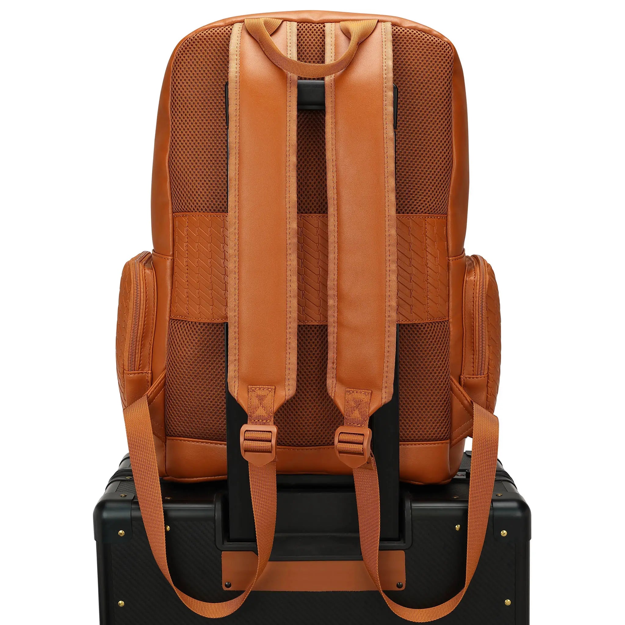 Leisure Luxe 27L Vegan Leather Backpack